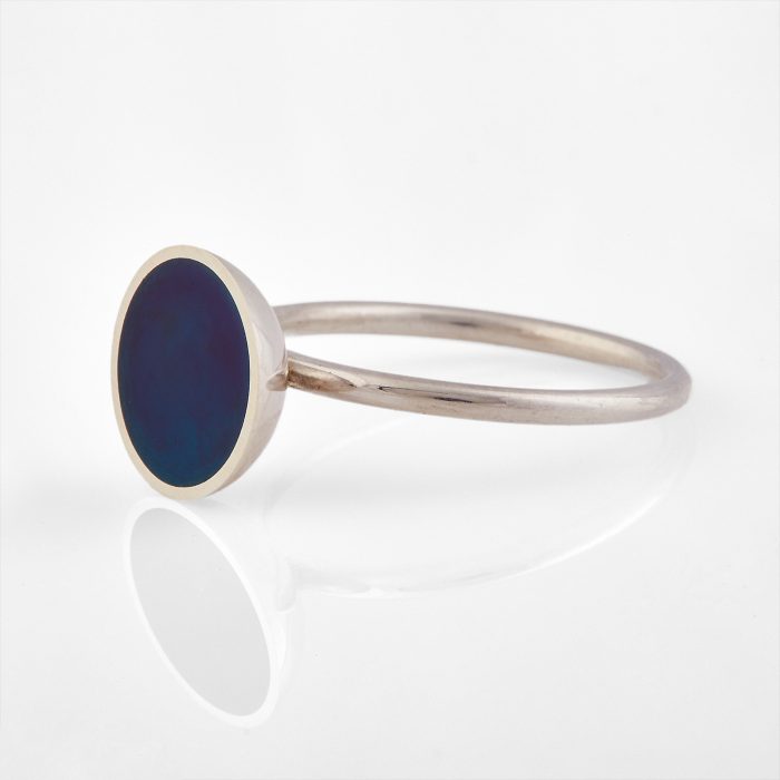 Anillo Cuenco azul